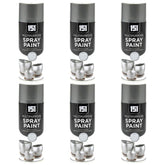 6X 151 Metallic Silver Spray Paint 400ml Spray Paint